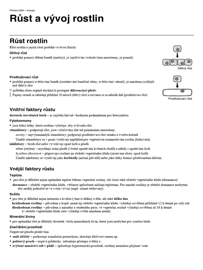 Vývoj Rostlin | PDF