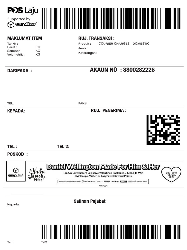 Easyparcel ERB493277041MY | PDF