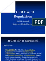 21 CFR Part 11 Regulations