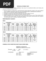DepEd Physical Fitness Test Form | PDF