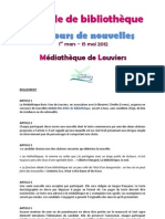 Concours de nouvelles - Médiathèque de Louviers