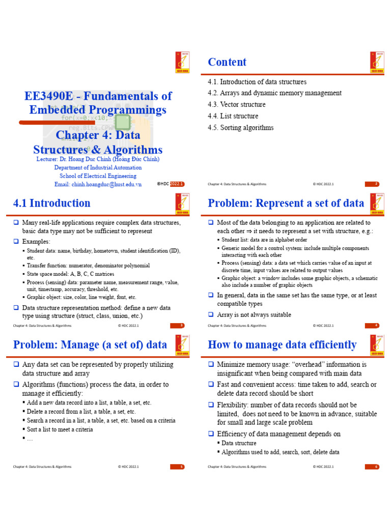 Data Structures & Dynamic Memory Management | PDF | Pointer (Computer ...