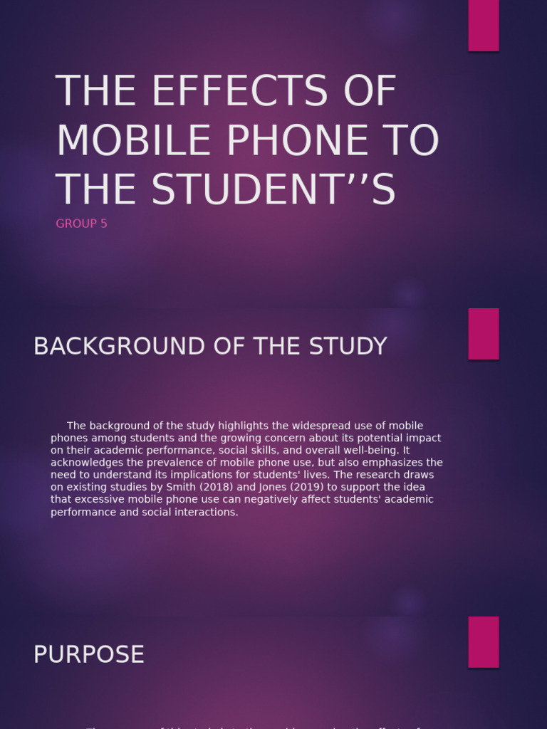 Impact of Mobile Phones on Students | PDF | Sleep | Psychology
