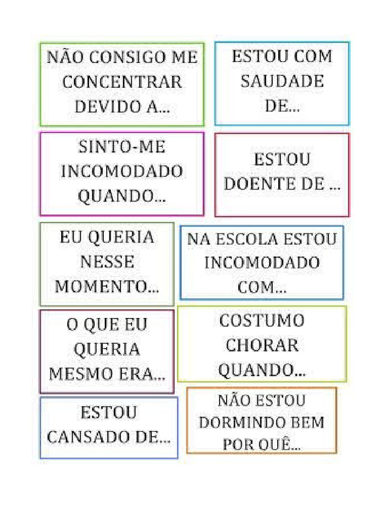 Jogo de Frases para Completar | PDF