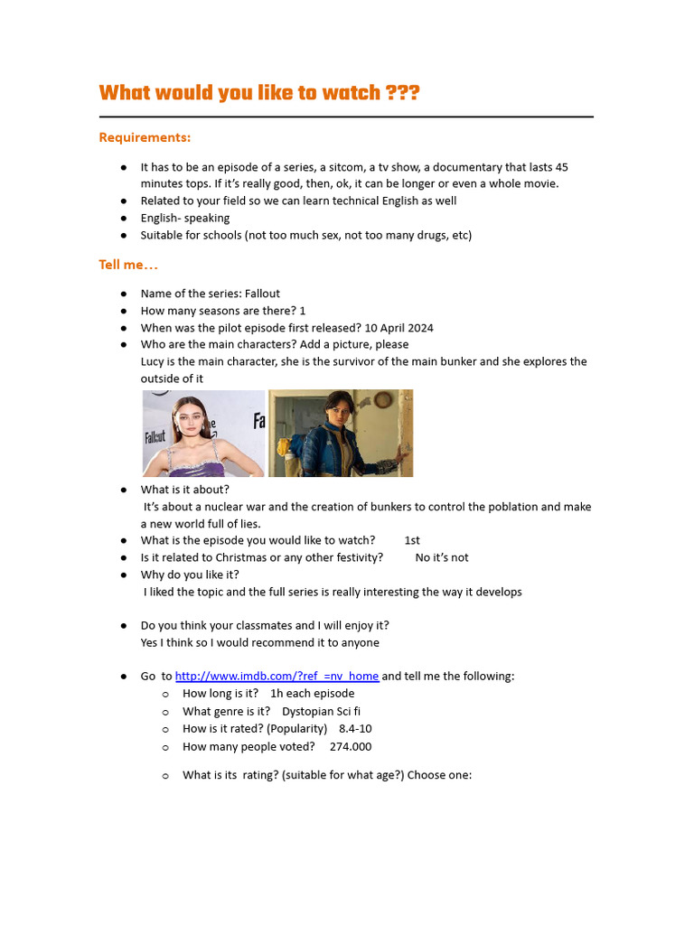 GS-What+TV+series+.docx | PDF