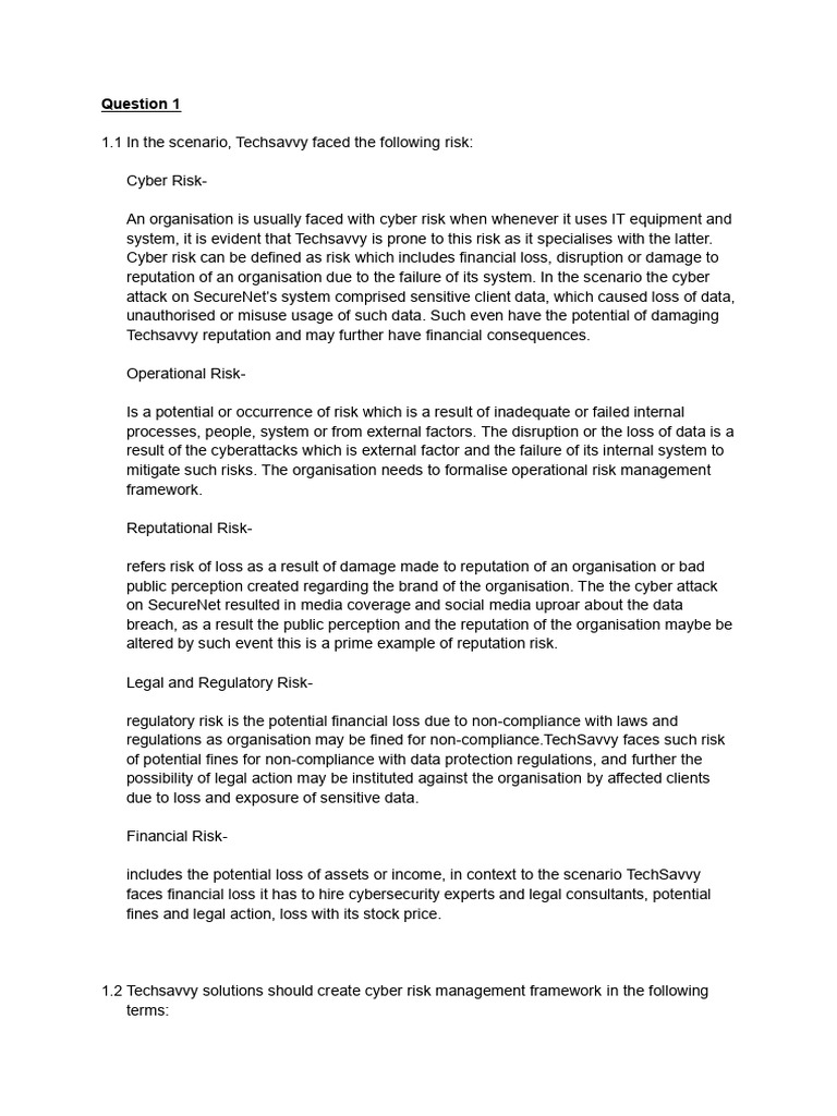 Risk and Compliance Assignment October 2024 | PDF | Risk | Risk Management