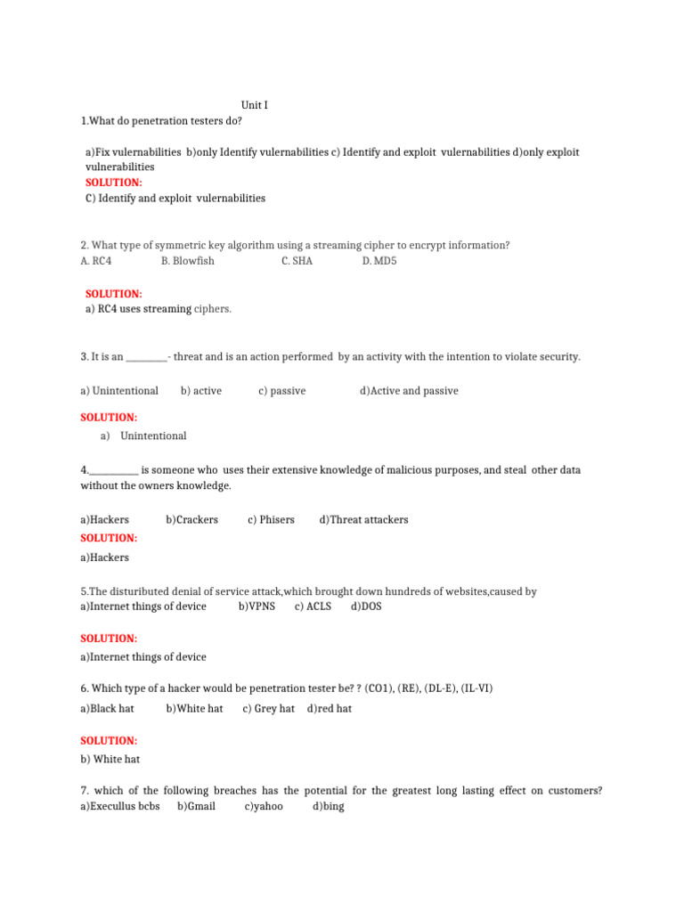 qb ANS | PDF | Computer Network | Ip Address