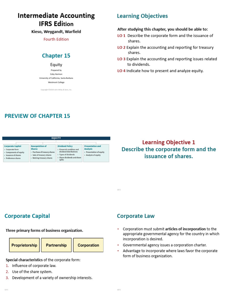Chapter 15 Equity | PDF | Dividend | Treasury Stock
