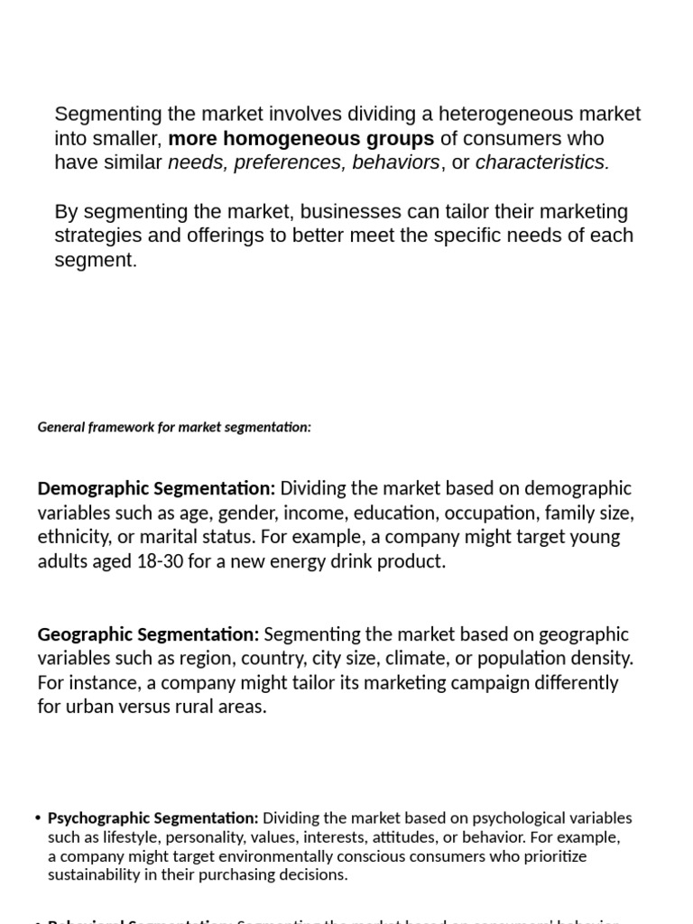 Market Segmentation Strategies Explained | PDF
