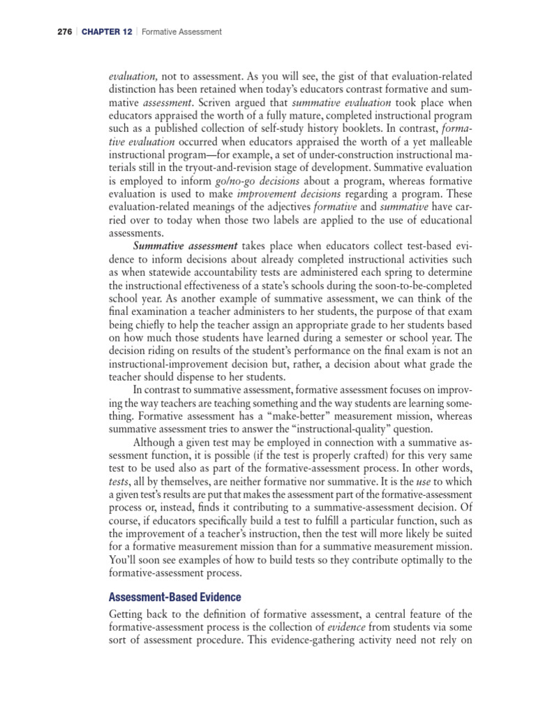 Understanding Formative Assessment | PDF | Educational Assessment ...