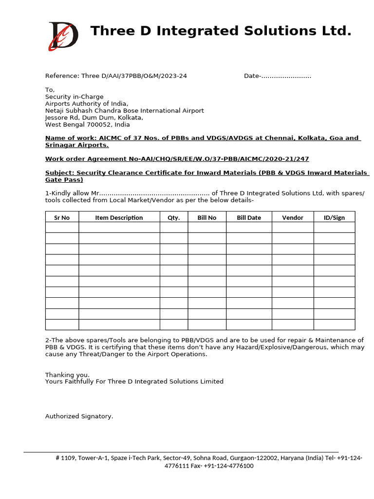 Security Clearance for PBB Materials | PDF