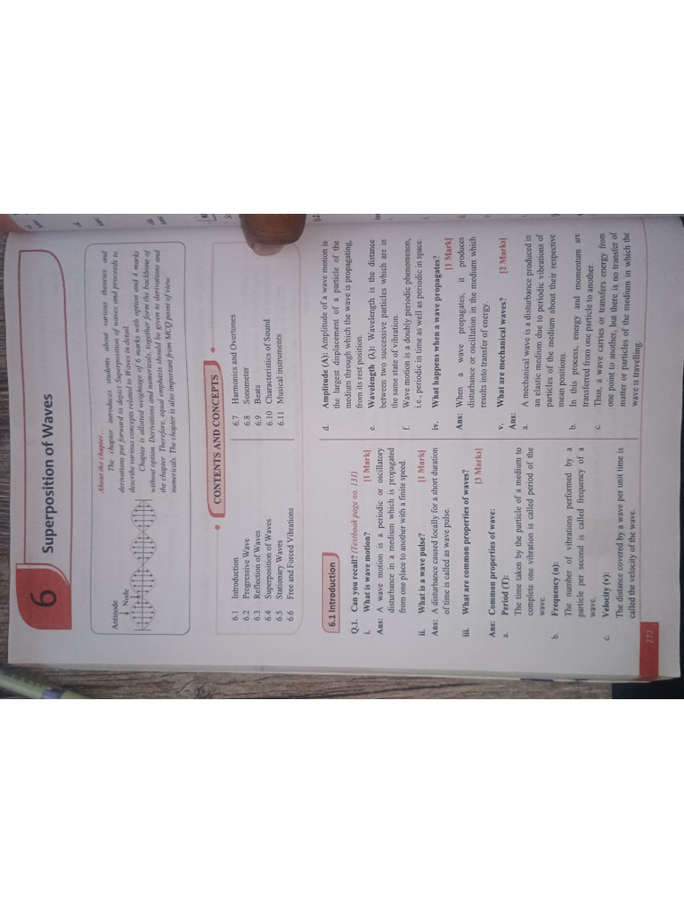 Superposition of Waves Class 12th HSC Maharastra | PDF