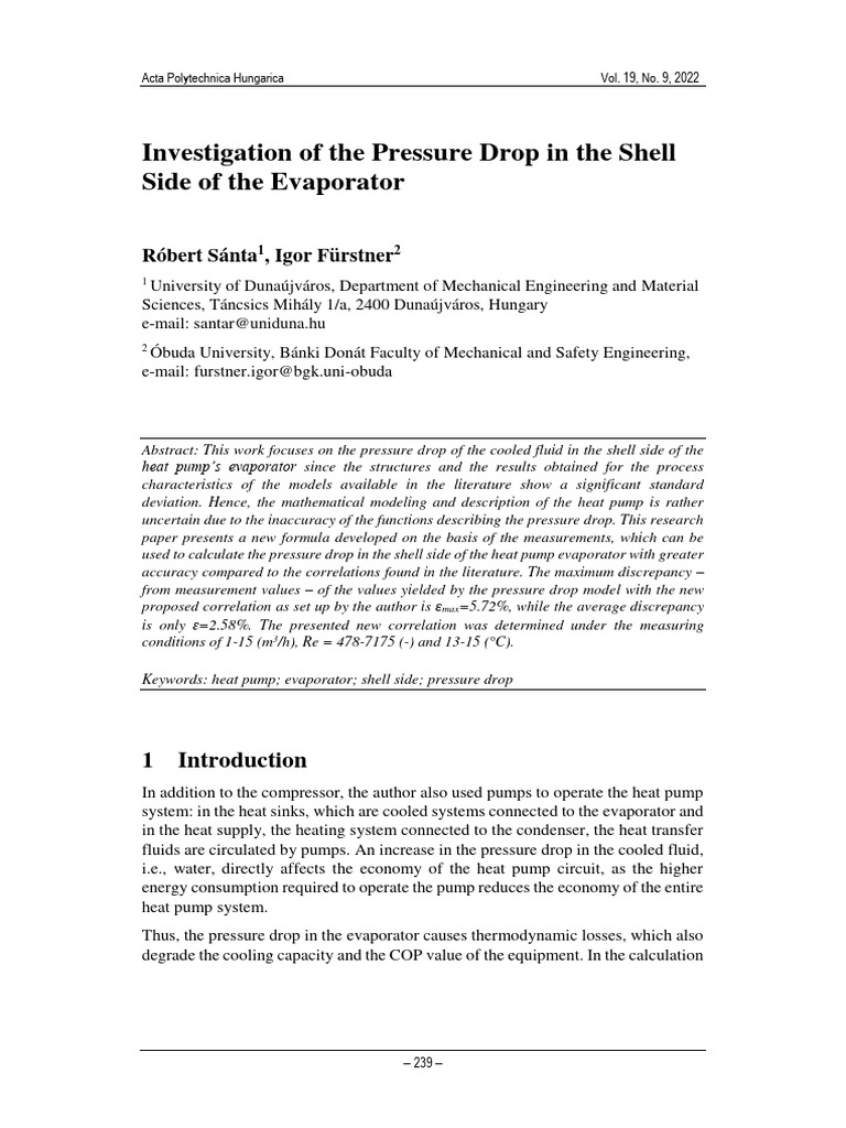 Accurate Pressure Drop Modeling in Evaporators | PDF | Heat Pump | Heat