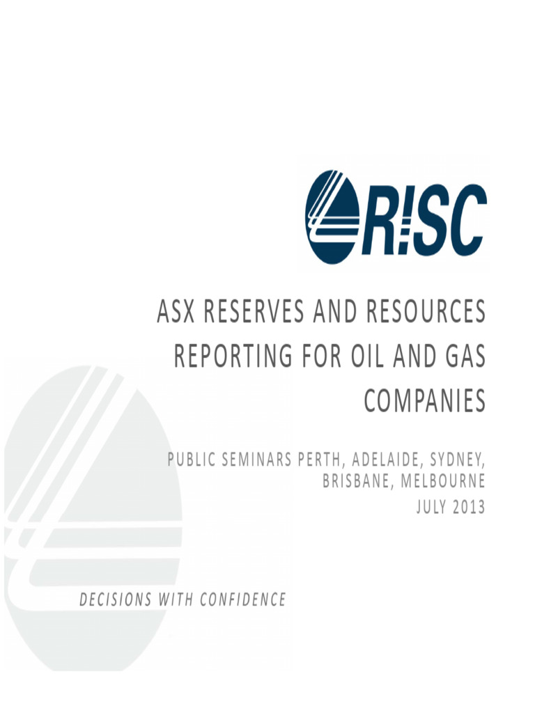 ASX Oil and Gas Reporting Guidelines | PDF | Hydrocarbons | Petroleum