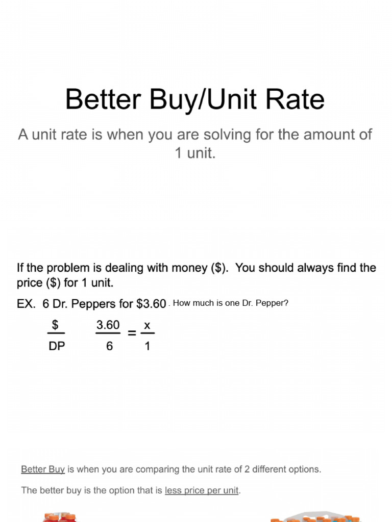 Better+Buy+ +Unit+Rate | PDF