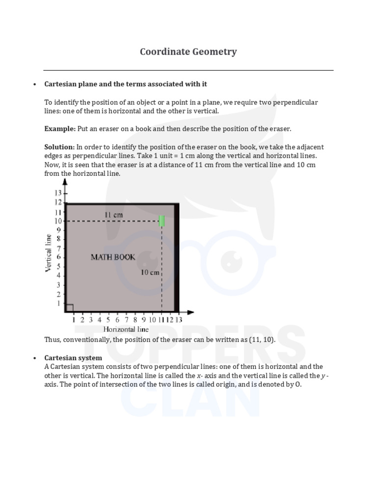 Cartesian Plane Basics and Plotting | PDF | Cartesian Coordinate System ...