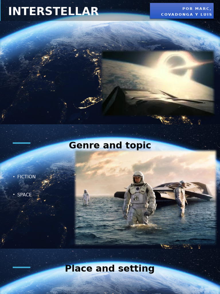 Interstellar: Space Fiction Plot & Characters | PDF