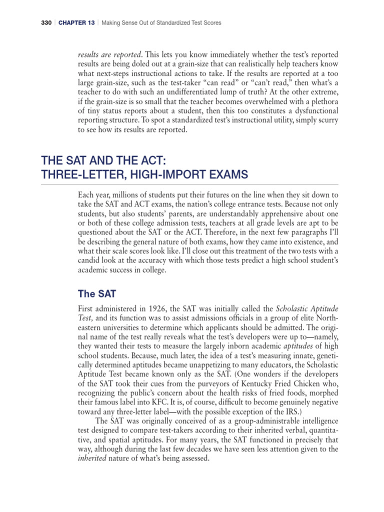 Classroom Assessment WTNTK-pages-176 | PDF | Sat | Standardized Tests
