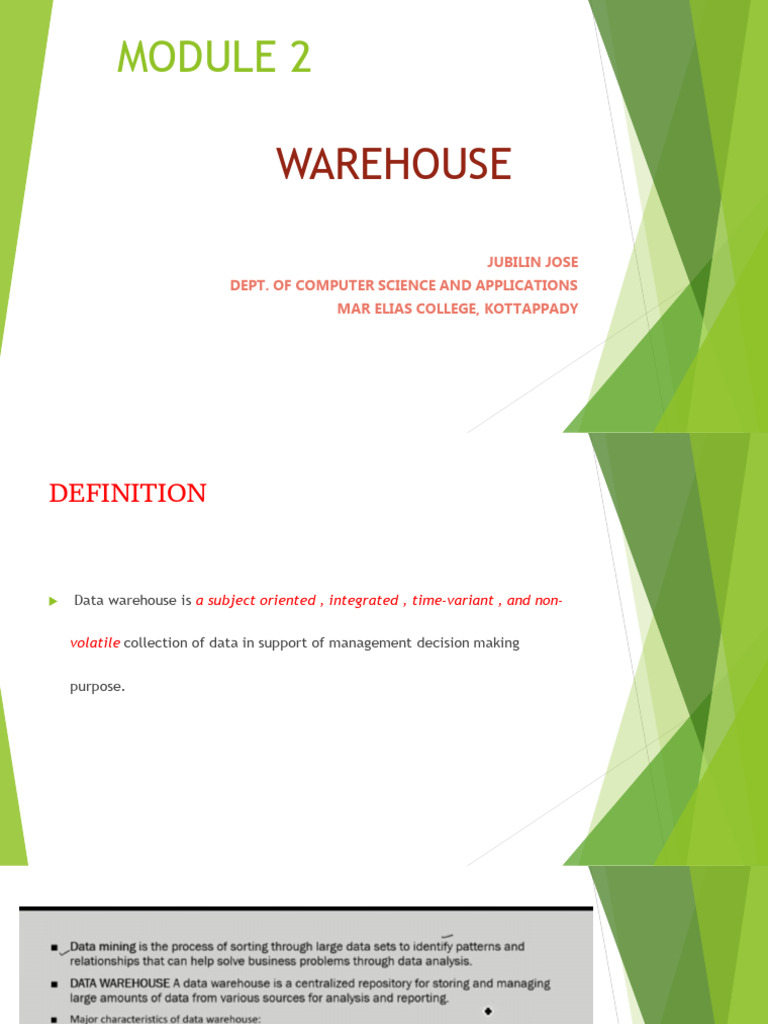 DM mod-2 | PDF | Metadata | Data Warehouse