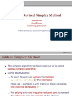 The Revised Simplex Method: Javier Larrosa Albert Oliveras Enric Rodr Iguez-Carbonell