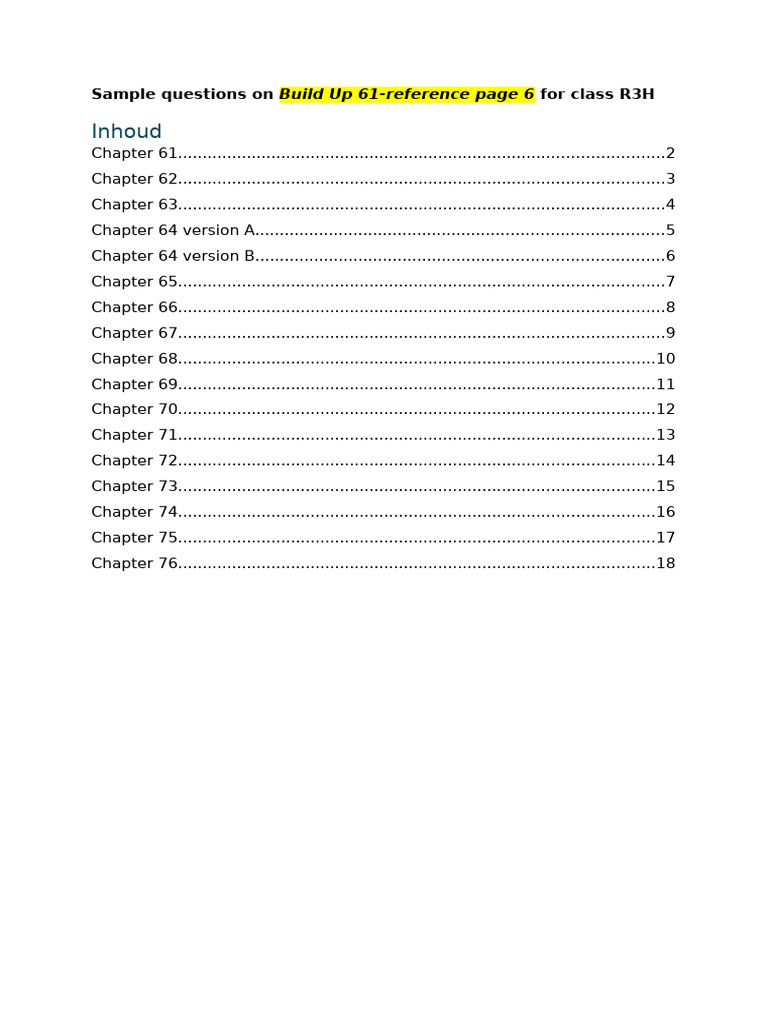 Sample Questions for Build Up 61 | PDF | Money