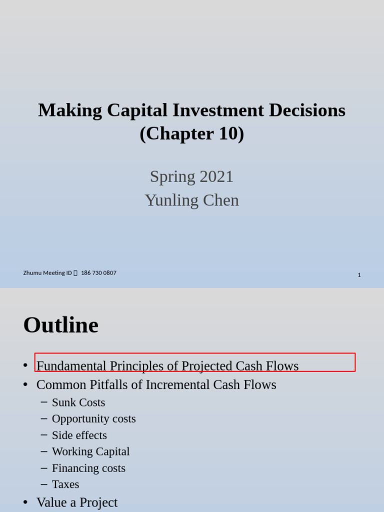 8 Making Capital Investment Decisions - Stu | PDF | Depreciation ...
