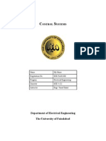 Control Systems BEE5 Title Page