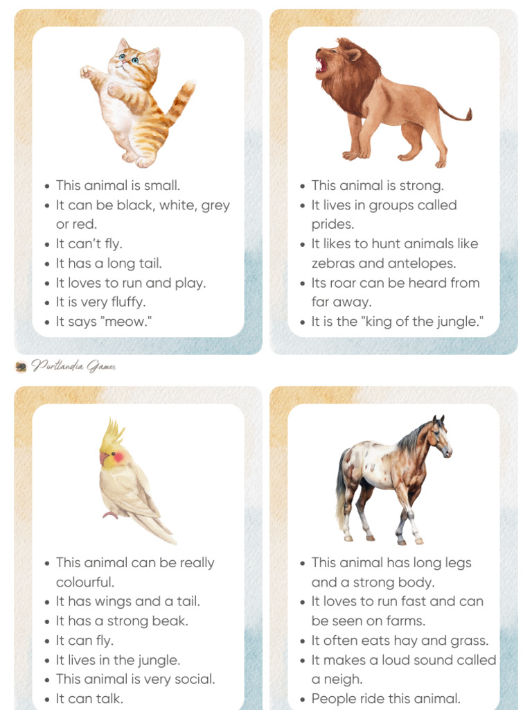 Animals Riddles | PDF