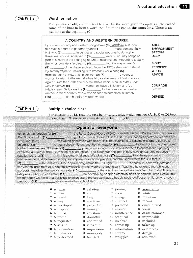 CAE Culture Ex 3 | PDF