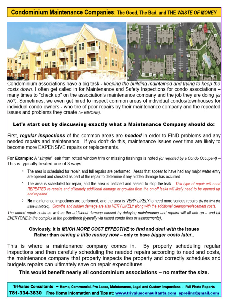 Expert Tips for Condo Repair Estimates | PDF | Chimney | Roof