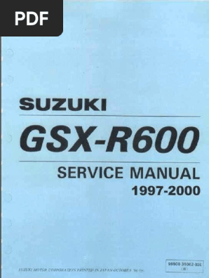 Suzuki GSX-R600 SRAD 97-00 Service Manual ENG by Mosue | PDF