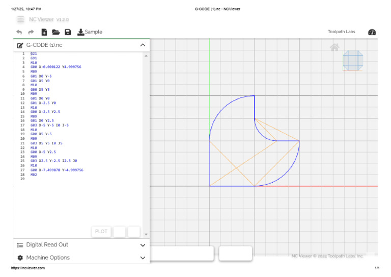 G-Code M10 and NC Viewer Guide | PDF