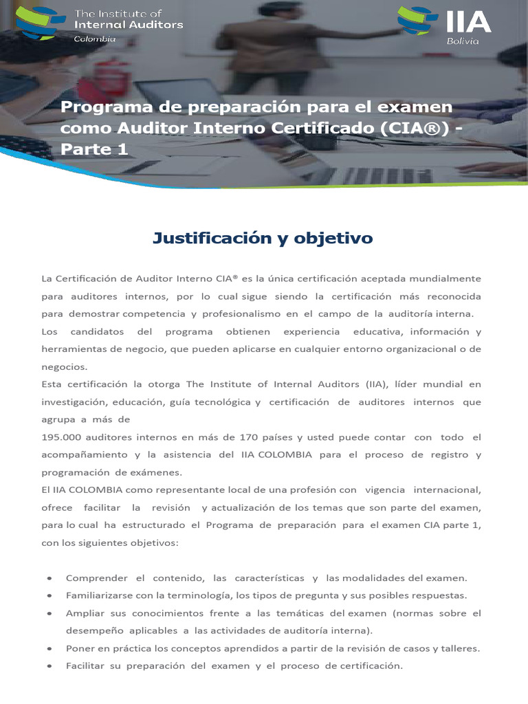 Plantilla CIA Parte 1 v1 (27012025) | PDF | Auditoría | Agencia Central ...