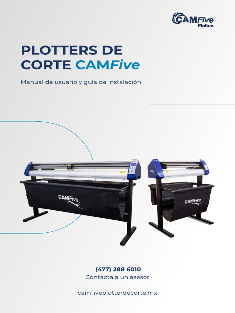 Manual de Plotter de Corte CamFive | PDF | USB | Tornillo