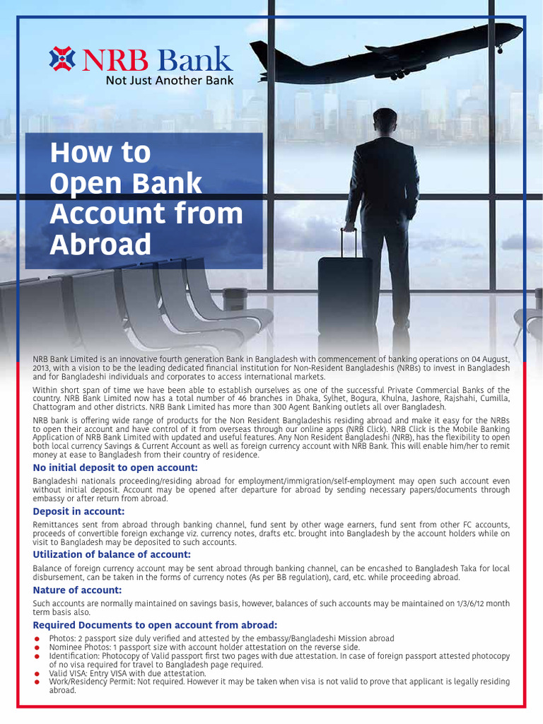 How To Open Bank Account From Abroad | PDF | Identity Document | Bonds ...