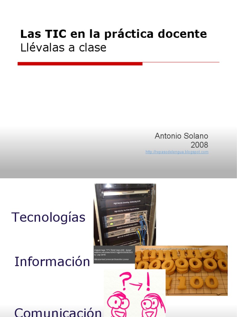 Las TIC en La Práctica Docente | PDF | Tecnología de información y ...