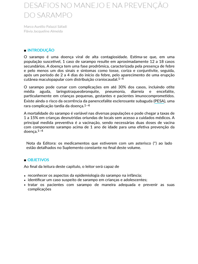 Desafios na Prevenção do Sarampo | PDF | Sarampo | Vacinas