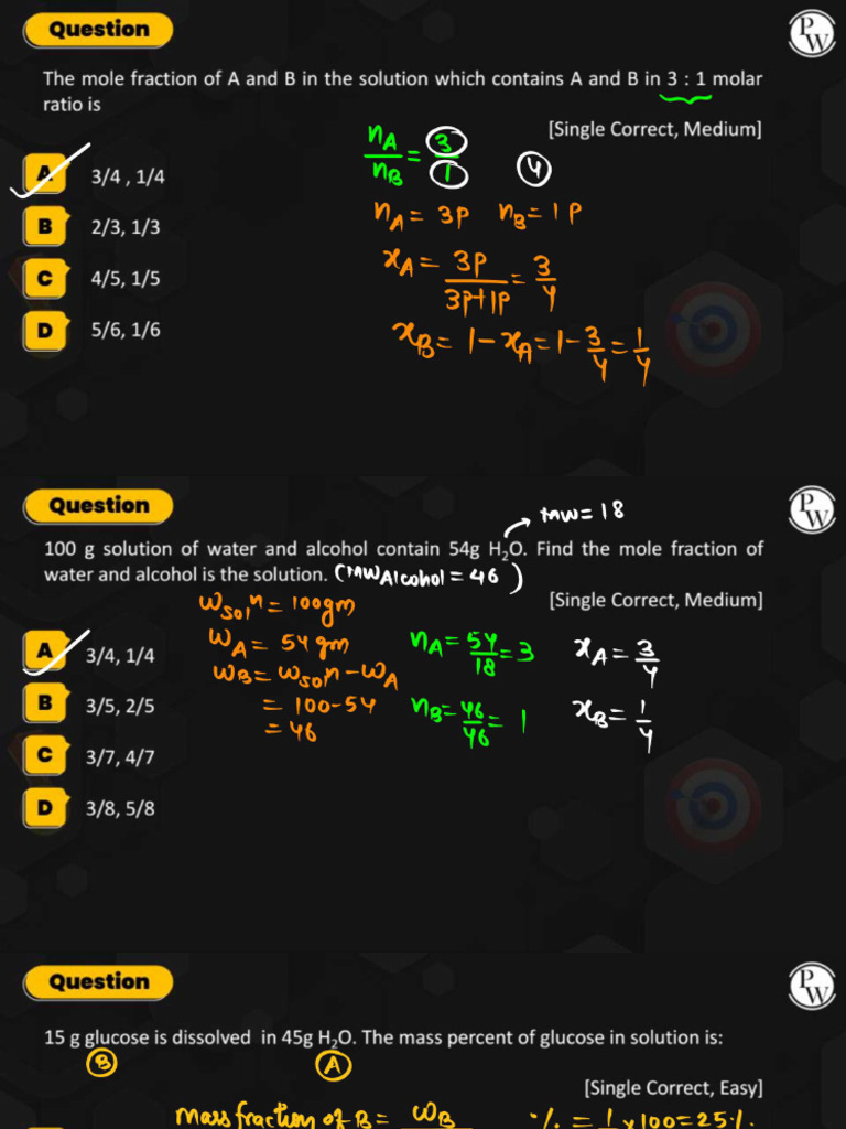 QA Solutions 02 - Classnotes - Lakshya Neet 2024 | PDF