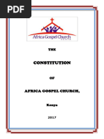 Church Constitution Template Sample | PDF | Elder (Christianity) | Pastor