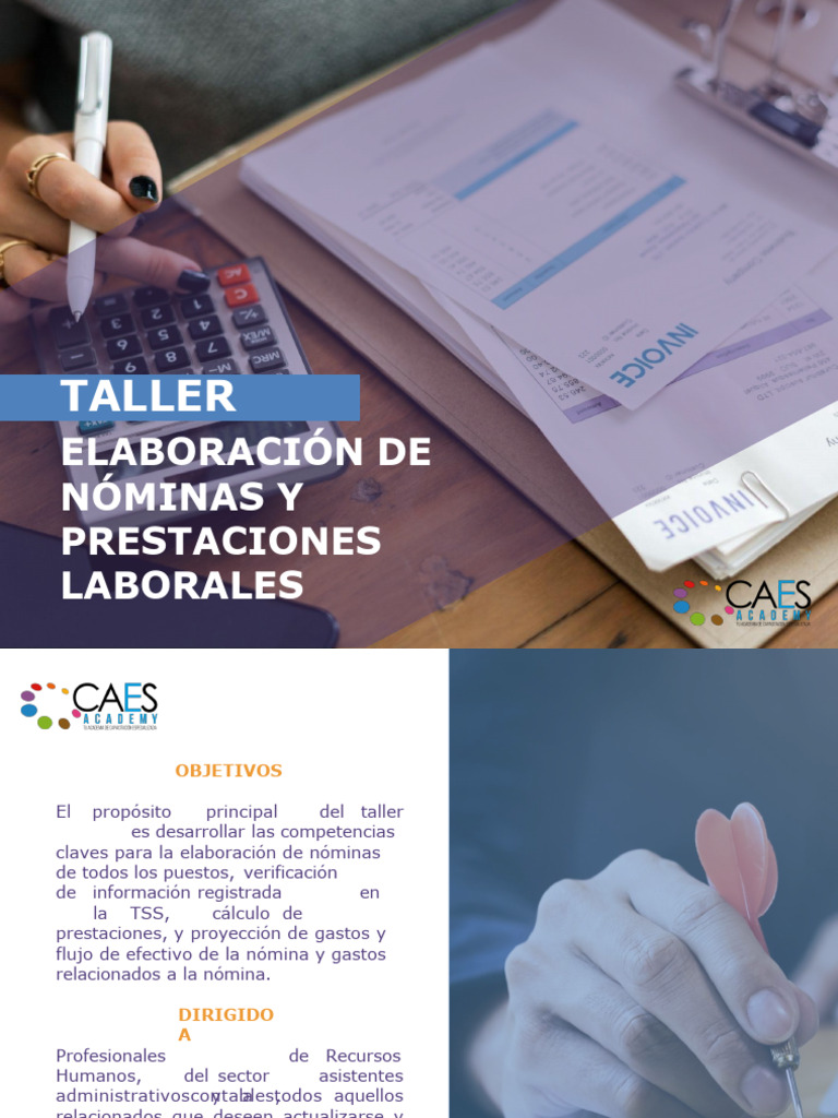 Taller de Nóminas y Prestaciones Laborales | PDF