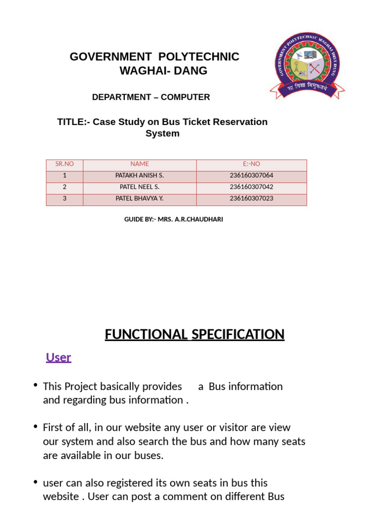 Bus Reservation System | PDF | Bus | Operating System