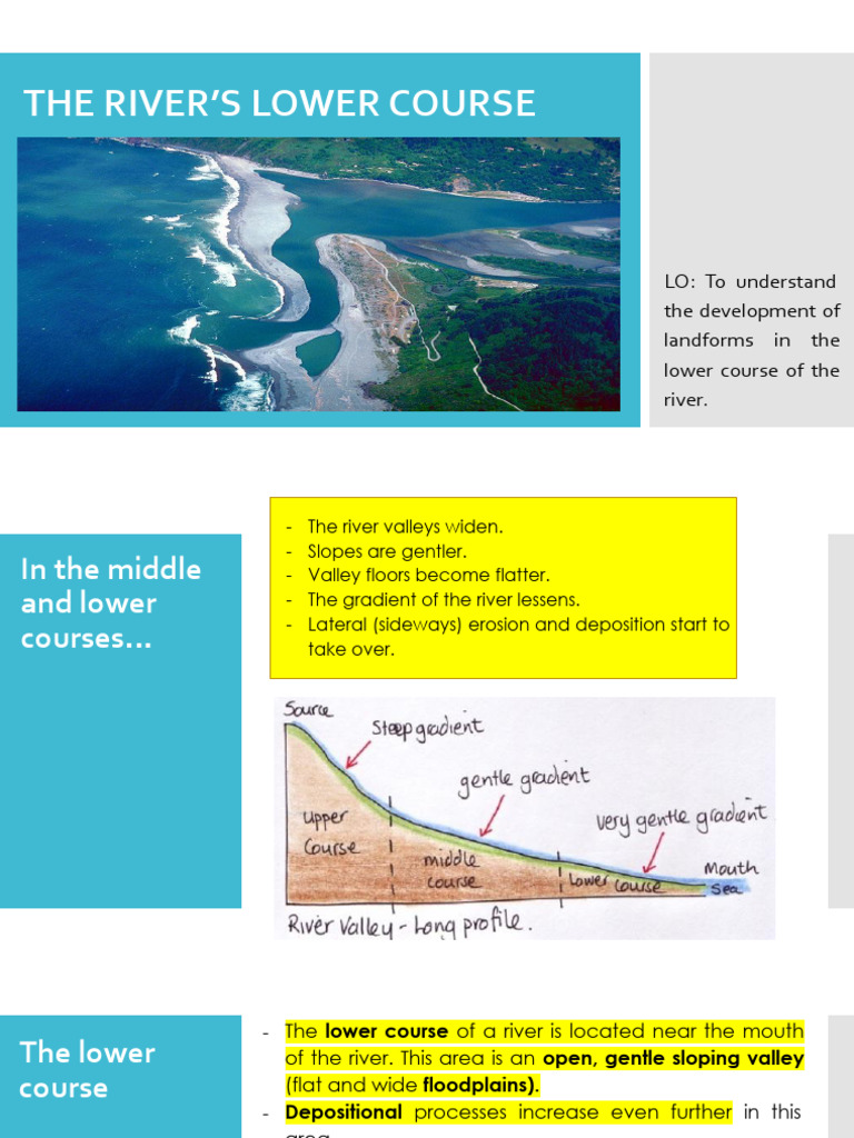 Landforms in a River's Lower Course | PDF | River Delta | River