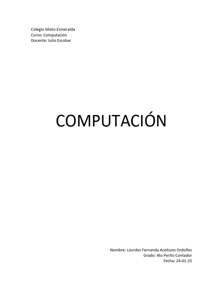 Guía Completa de Computación y Hardware | PDF | Hardware de la ...