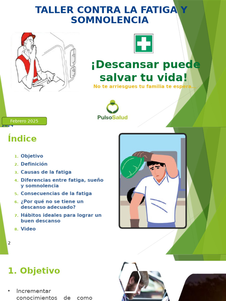 Taller sobre Fatiga y Somnolencia Laboral | PDF | Dormir | Depresión ...