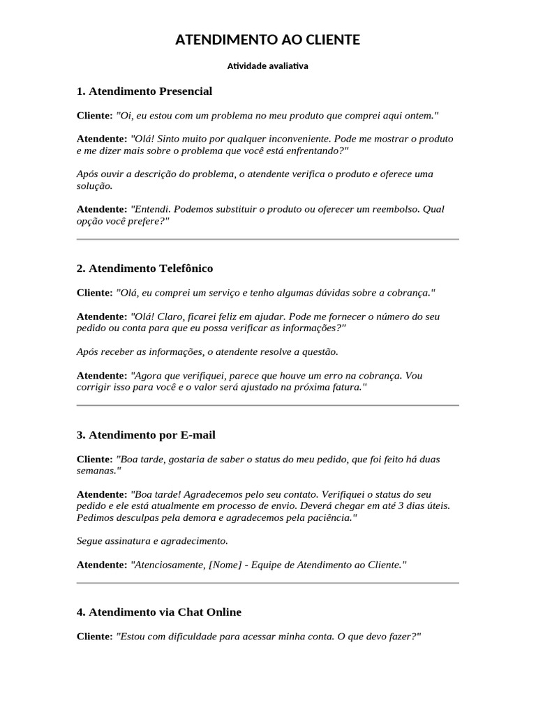Como Fazer Atendimento ao Cliente | PDF | Atendimento ao cliente