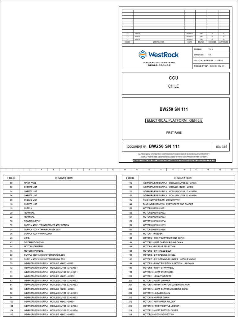 BW250 SN 111 Electrical Documentation | PDF | Electrical Engineering ...
