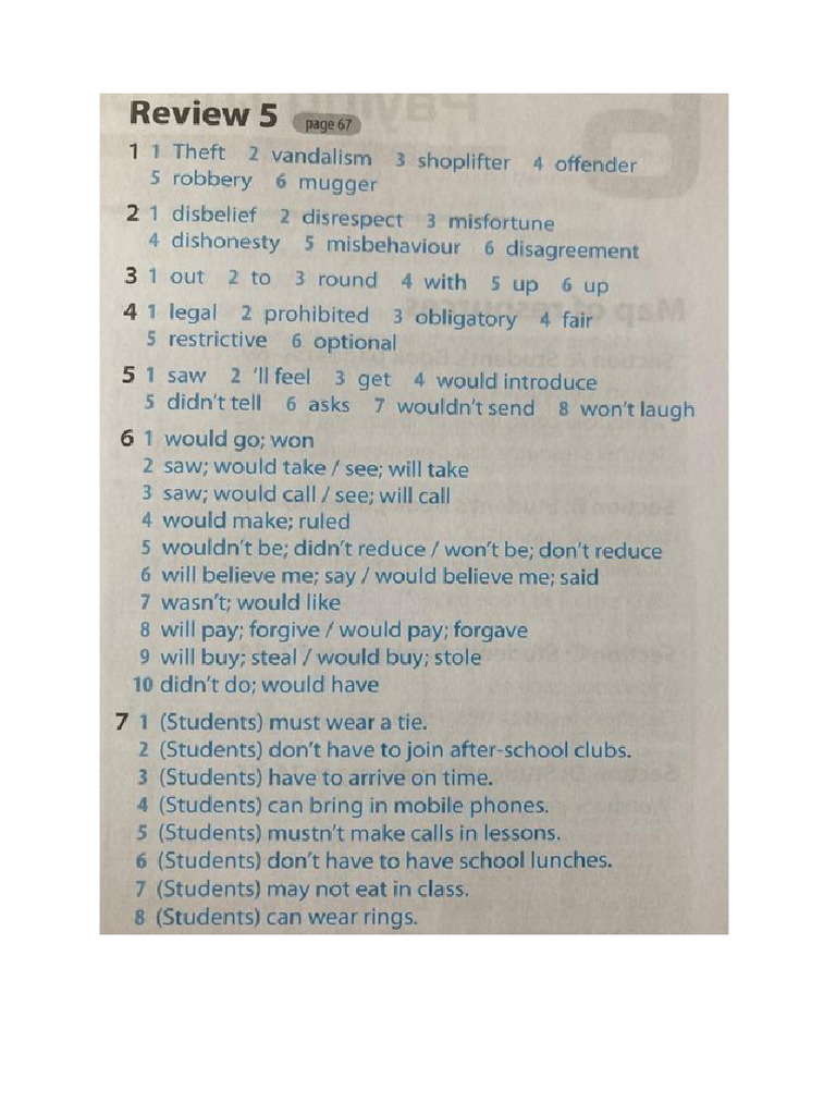 Unit 5 Review Correction | PDF