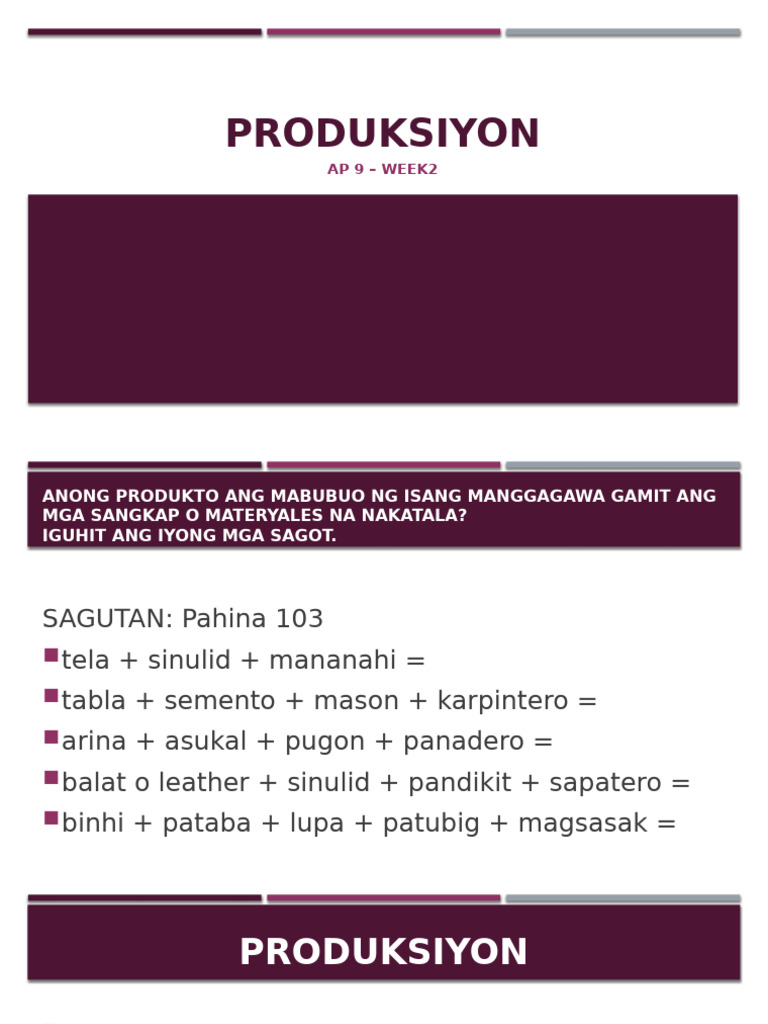 PRODUKSIYON | PDF