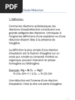 Cours de Chimie 6eme Complet | PDF | Réaction d