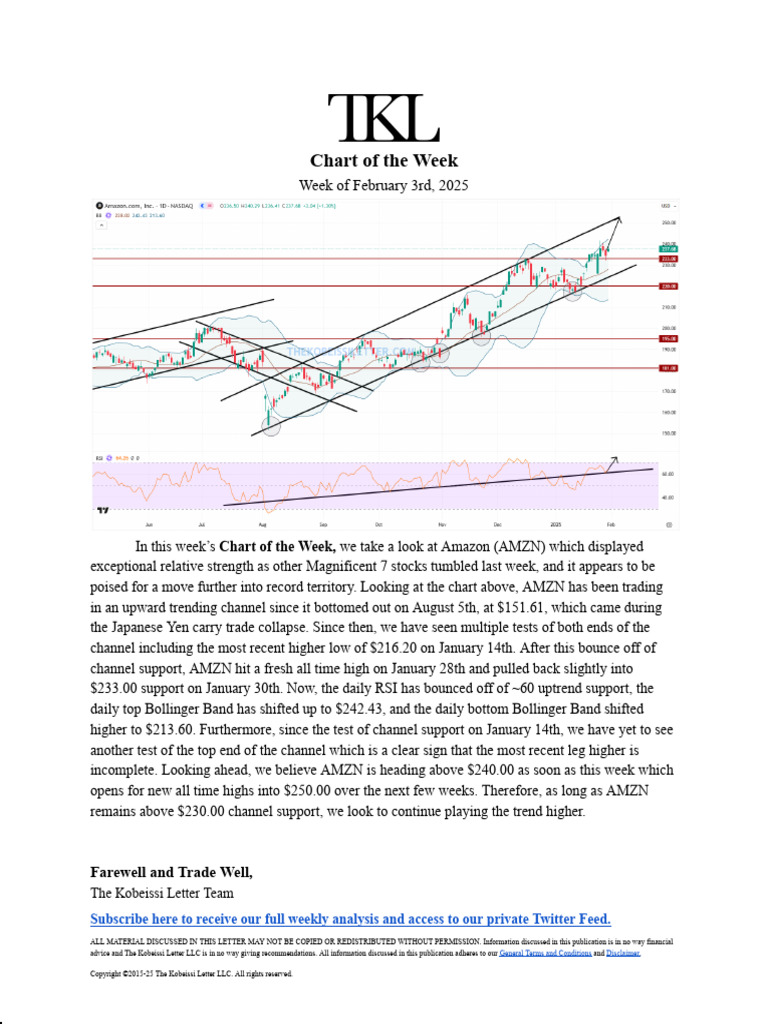 Amazon's Upward Trend Analysis | PDF